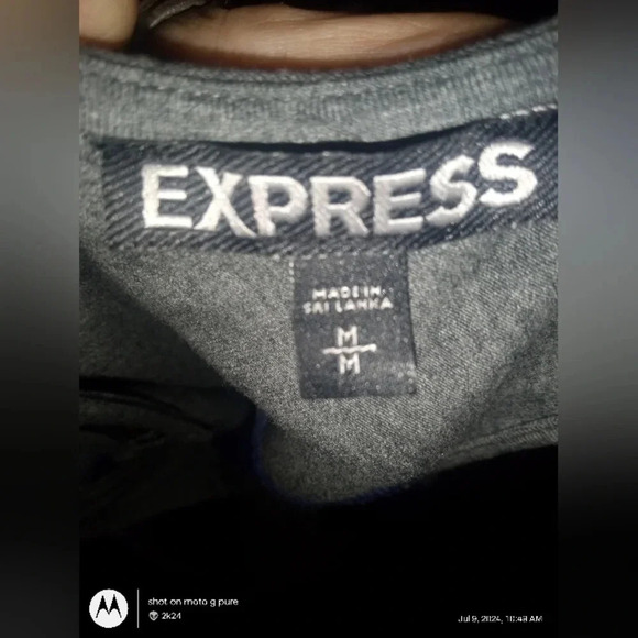 EXPRESS Women’s M Blue/Black/Gray Color Block Sleeveless Fit & Flare Mini Dress - Picture 10 of 10